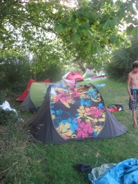 camping en groupe