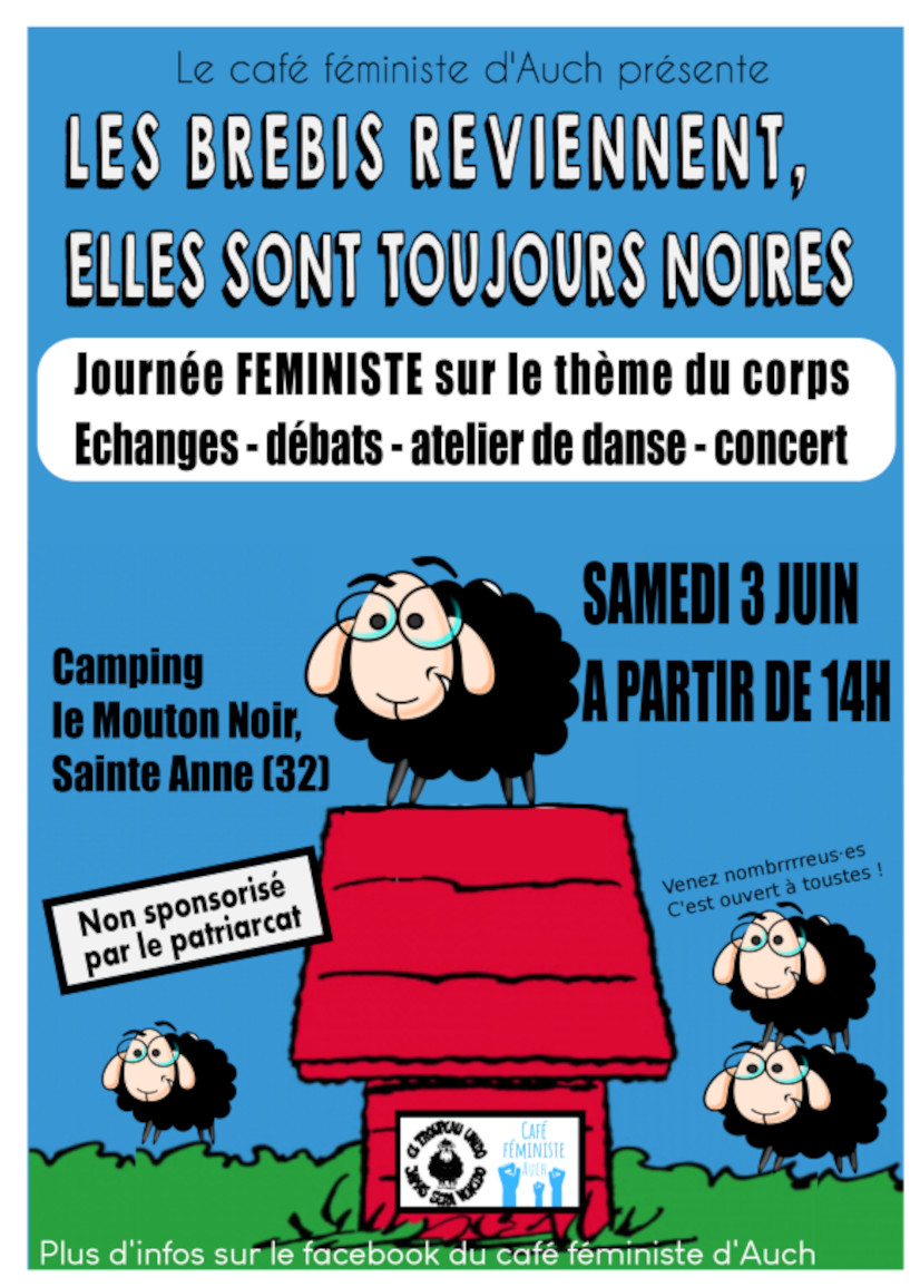 Flyer journée féministe du café féiniste d'Auch